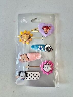 Disney Girls Hair Clips Set of 6